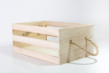 Wooden Box With Rope Handle