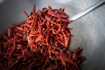 Chilli dry in the pan