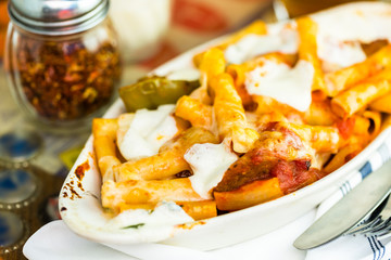 Pasta with sausage