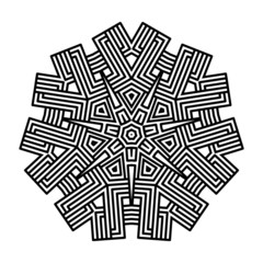 celtic knot pattern card, mandala, amulet