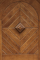 detail of wooden door decoration