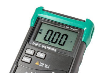 Isolated digital multimeter screen 