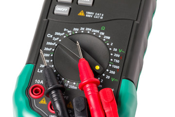 Isolated multimeter with probes 