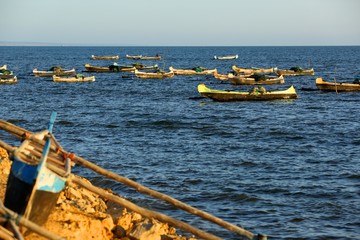 Fototapeta premium pirogues Vezo Tulear Madagascar