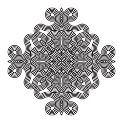 celtic knot pattern card, mandala, amulet