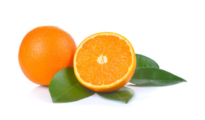 Orange slice isolated on white background