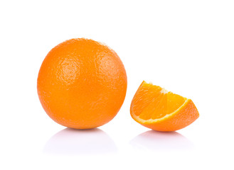 Orange slice isolated on white background