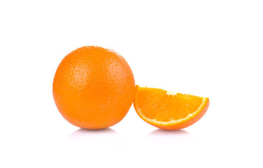Orange slice isolated on white background