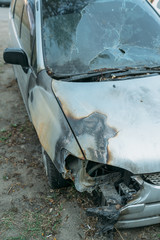 burned cars