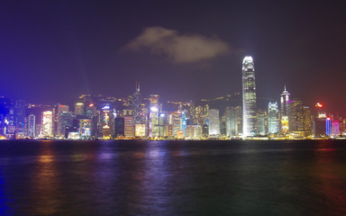 Fototapeta na wymiar Victoria Harbor at Hong Kong