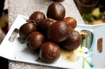Salacca or zalacca tropical fruit