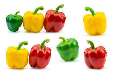 Paprika pepper isolated on white background