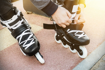 dressing roller skates for skating