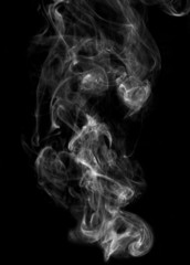 Smoke on Black background