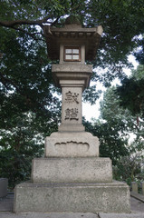 Fototapeta na wymiar Stone lantern in doumyou-ji temple. 