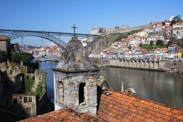 Porto and Gaia Cityscape in Portugal