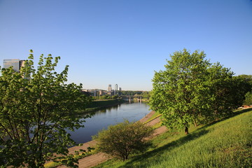 Fototapeta na wymiar Vilnius,the river Neris