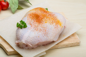 Raw chicken breast