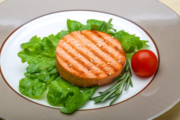 Salmon burger cutlet