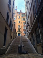 Fototapeta na wymiar Stairway in Lyon