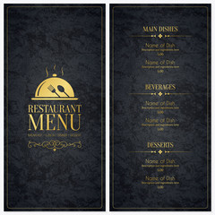 Restaurant menu design - 83446637