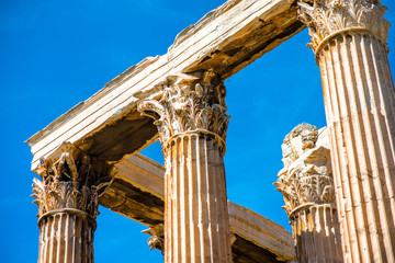 Zeus temple ruins in Athens