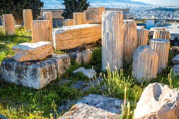 Fototapeta premium Architectural fragments of Acropolis ruins