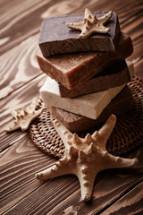 Soap with starfish