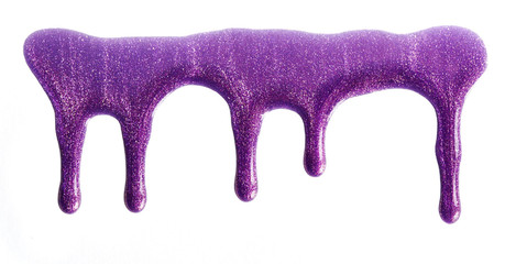 Shimmery purple nail polish