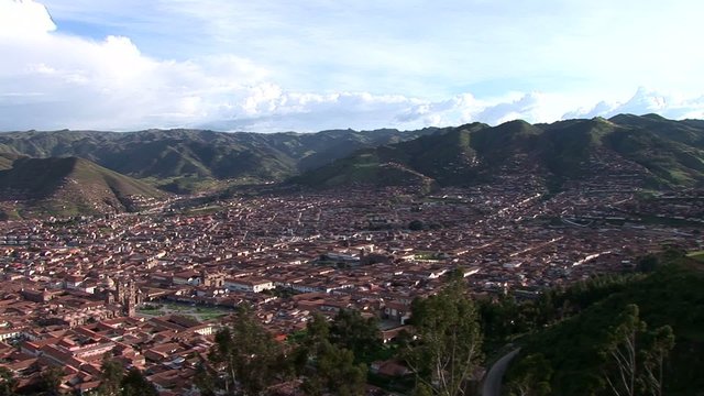 Forecast of Cuzco from above, Peru
