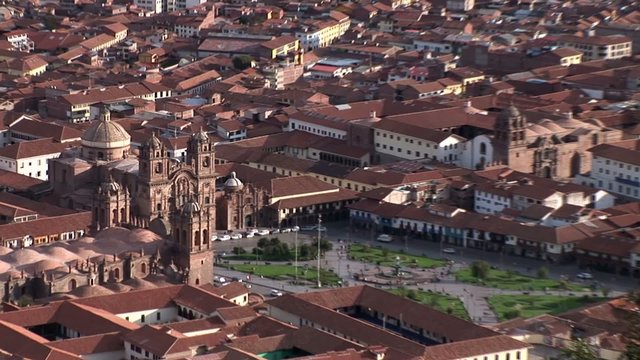 Forecast of Cuzco from above, Peru
