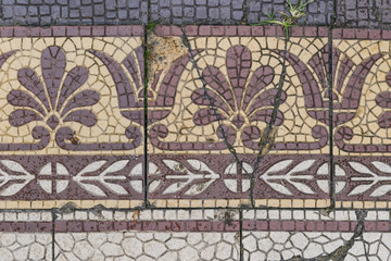 Antike Mosaikfliesen