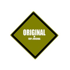 Obraz premium original white stamp text on green background