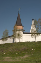 Fototapeta na wymiar Staritsky Holy Dormition monastery