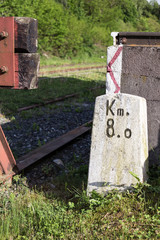 Railway kilometerstone