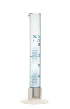 Empty Chemical 25 Ml Measuring Cylinder