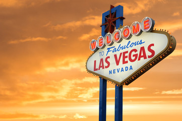 Welcome To Fabulous Las Vegas Nevada Sign © somchaij
