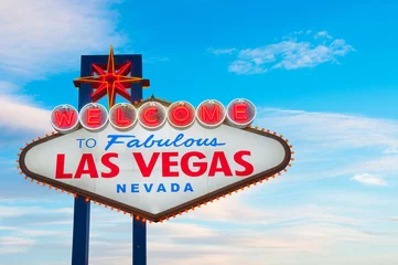 Poster Welcome To Fabulous Las Vegas Nevada Sign © somchaij
