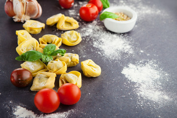 Homemade tortellini