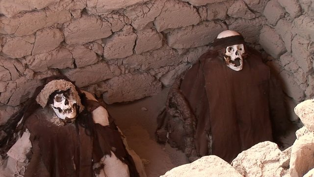 mummys of Nazca Culture, Peru, Chauchilla Cemetery
