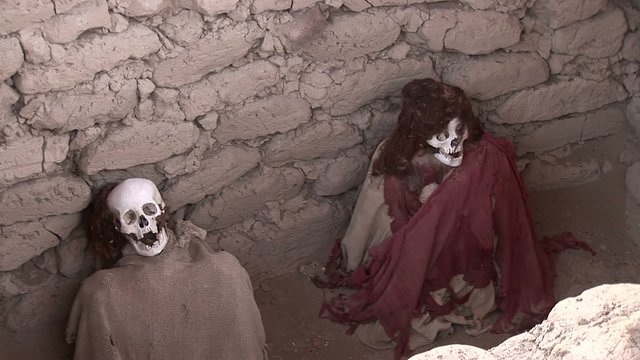 mummys of Nazca Culture, Peru, Chauchilla Cemetery
