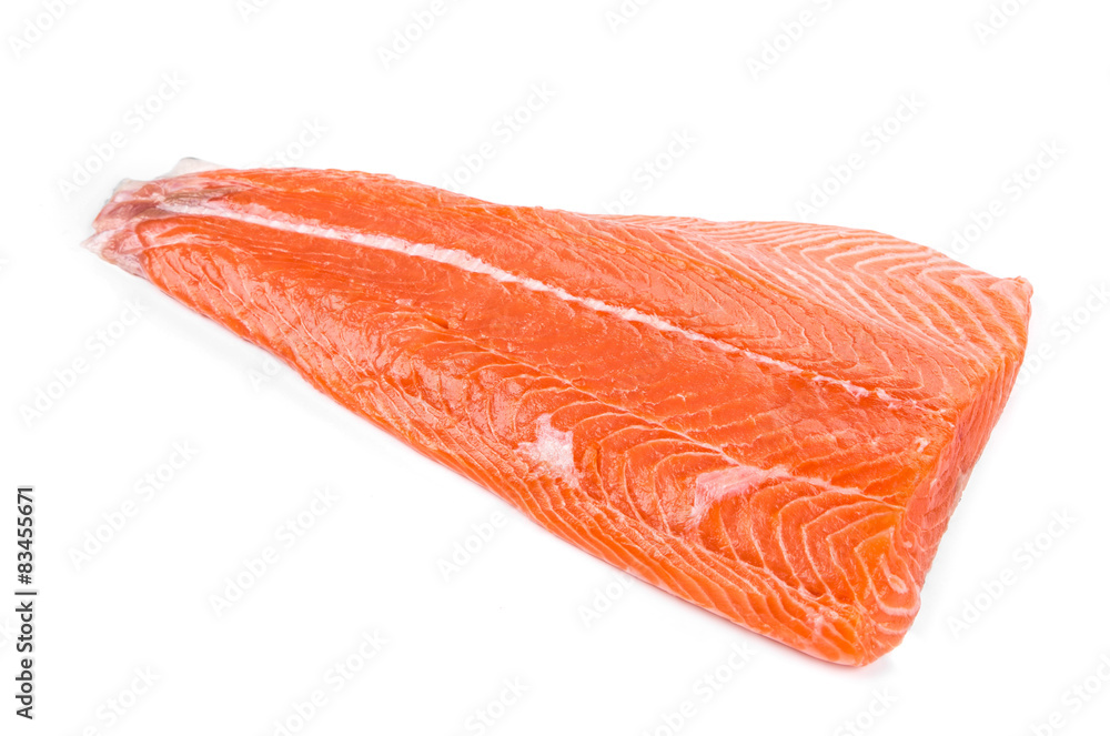 Wall mural fresh salmon fillet