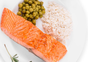 Roasted salmon fillets 