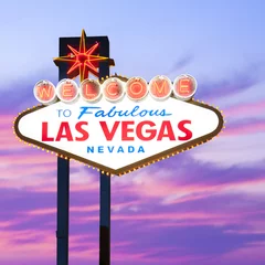 Poster Welkom bij het Las Vegas-bord © somchaij