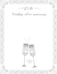 Congratulations on the 25 th anniversary silver wedding