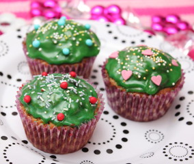 grüne Muffins