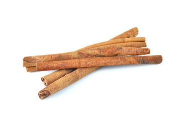 cinnamon isolated on white background