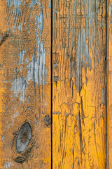 old wooden yellow wall