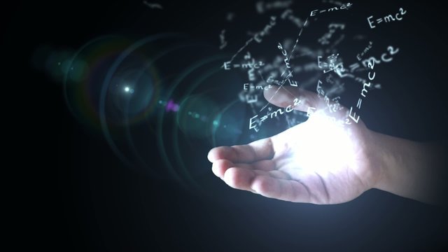 The theory of relativity (E = mc2) in hand