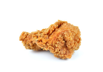 fried chicken isolated on white background